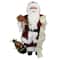 16" Traditional Standing Santa Claus with Name List & Gift Bag